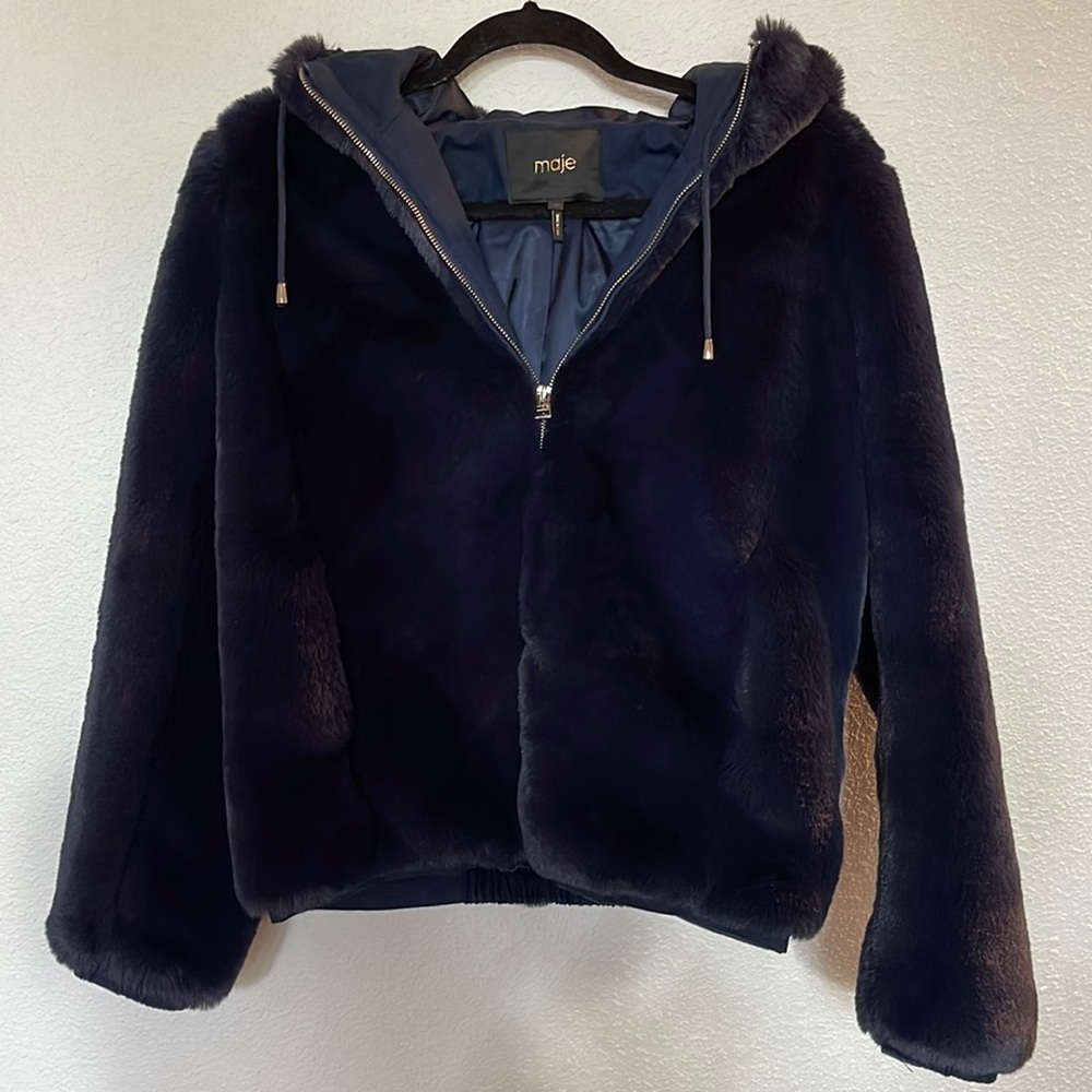 Cute Maje Fur Jacket